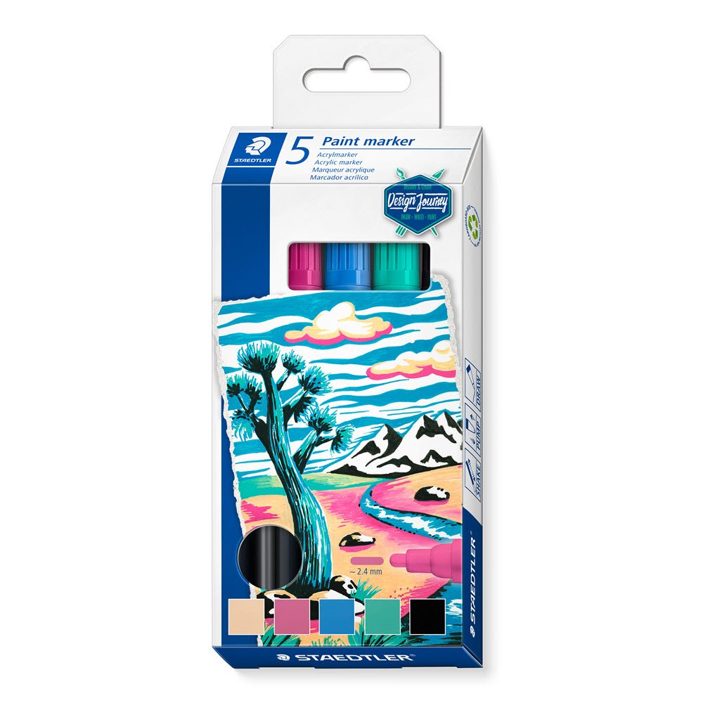 Lumocolor Paint Marker St 5 ass